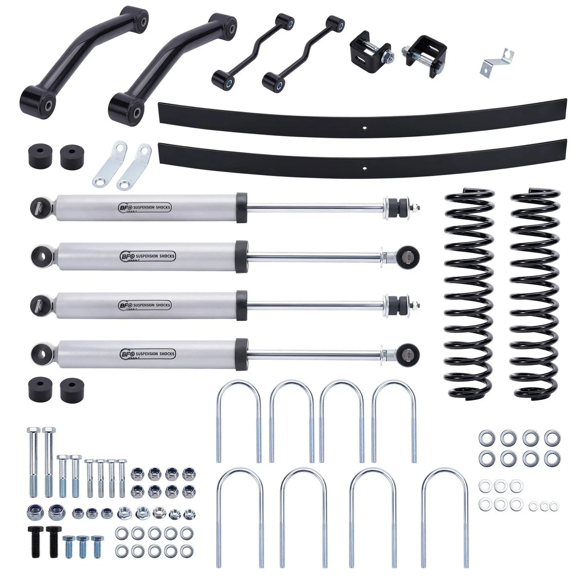 4.5" Suspension Lift Kit with Add-a-Leaf Springs for Jeep Cherokee XJ (1984–2001)