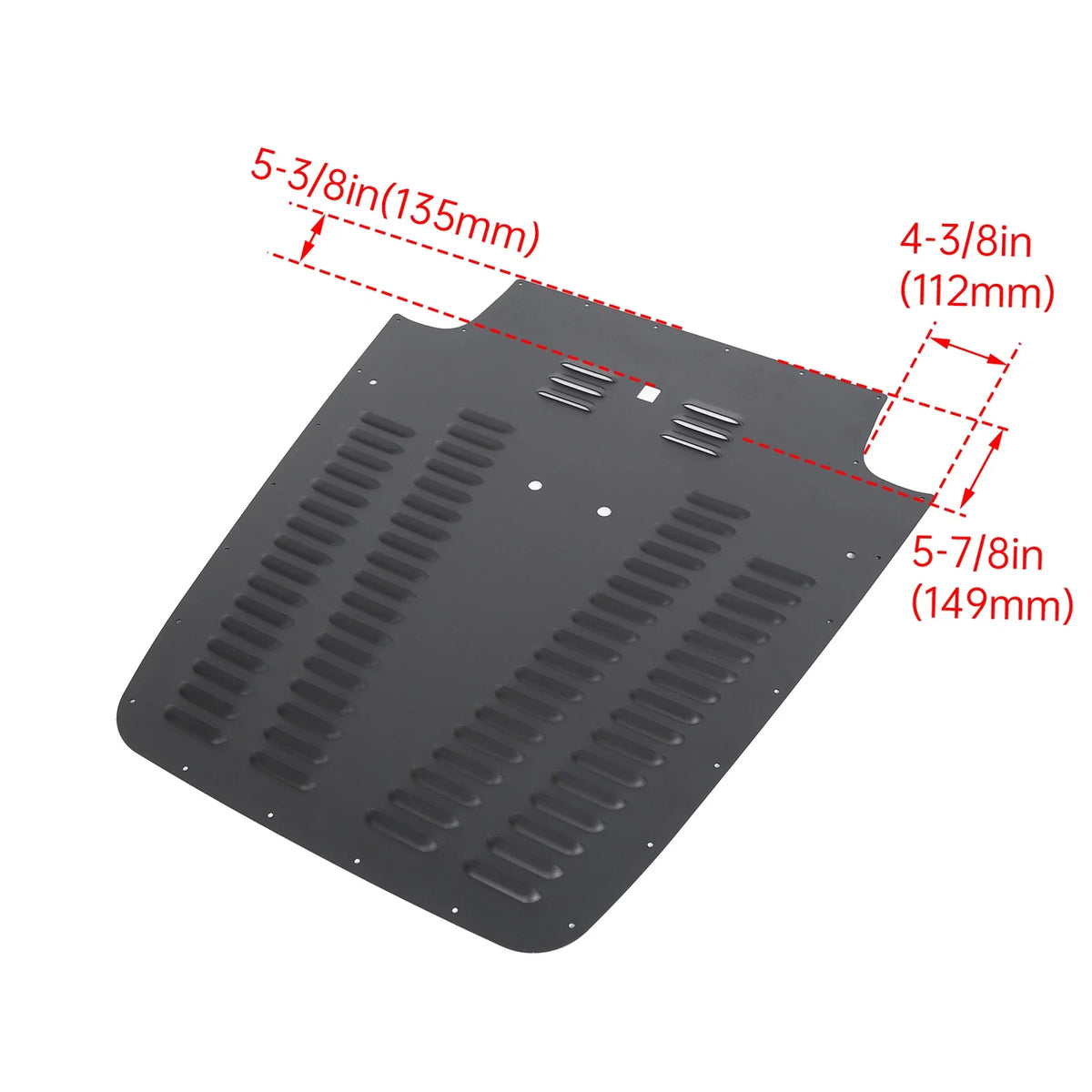 Aluminum Alloy Vented Hood Louver for Jeep Wrangler TJ/LJ (2003–2006)