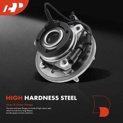 2X Front Wheel Hub & Bearing Assembly with ABS Sensor for Ford Mercury (HA590024, HA590025, 513232, 513233)