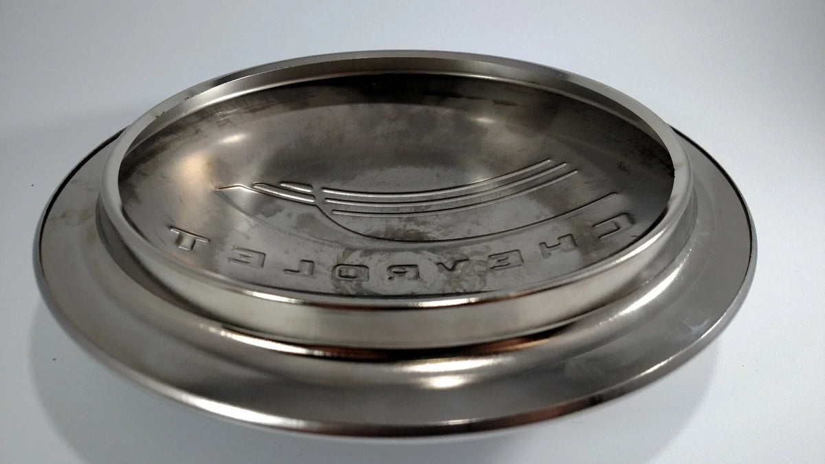 Hubcap Stainless Steel Moon Clip Style for 1941-1948 Chevy Car Truck