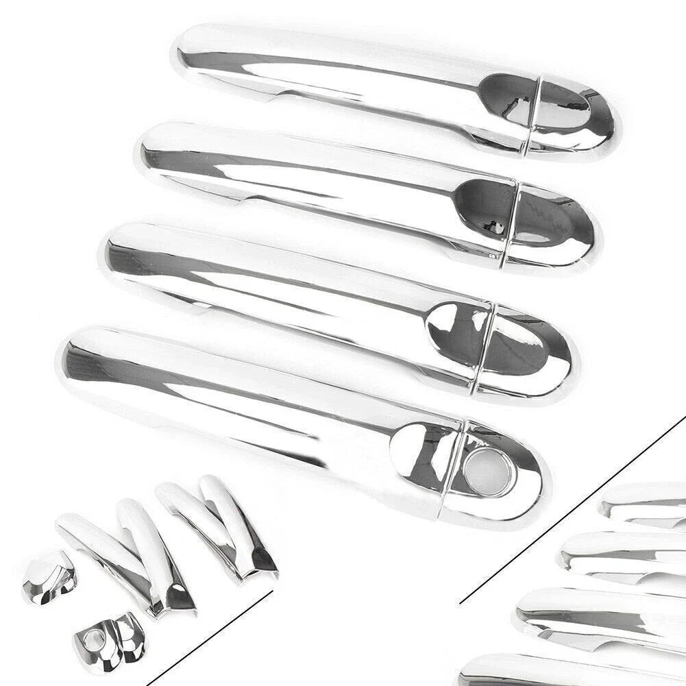 Chrome Door Handle Cover Trim for Nissan Sunny Versa (2014–2016)