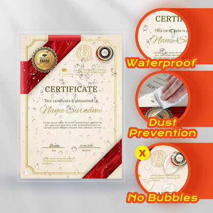 Thicker Self Adhesive Laminating Sheets 8.5 x 11 (Self Sealing)