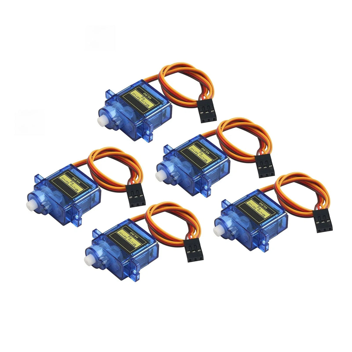 5pcs High Torque Miniature Motor 1.6kgcm for Lightweight Model Aircraft