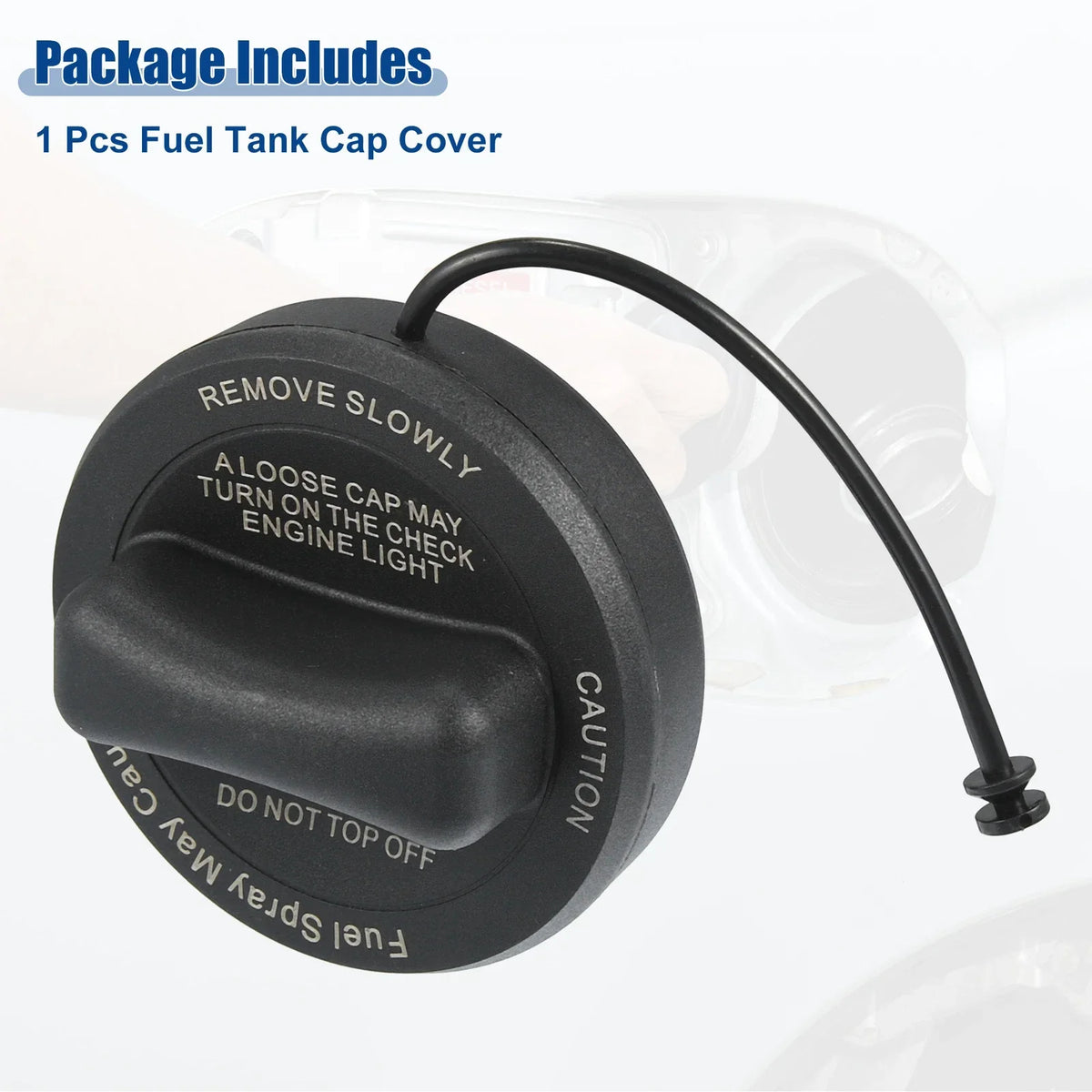 Gas Fuel Tank Cap for Mercedes-Benz A180 (2013-2018) - Replacement Black Cap