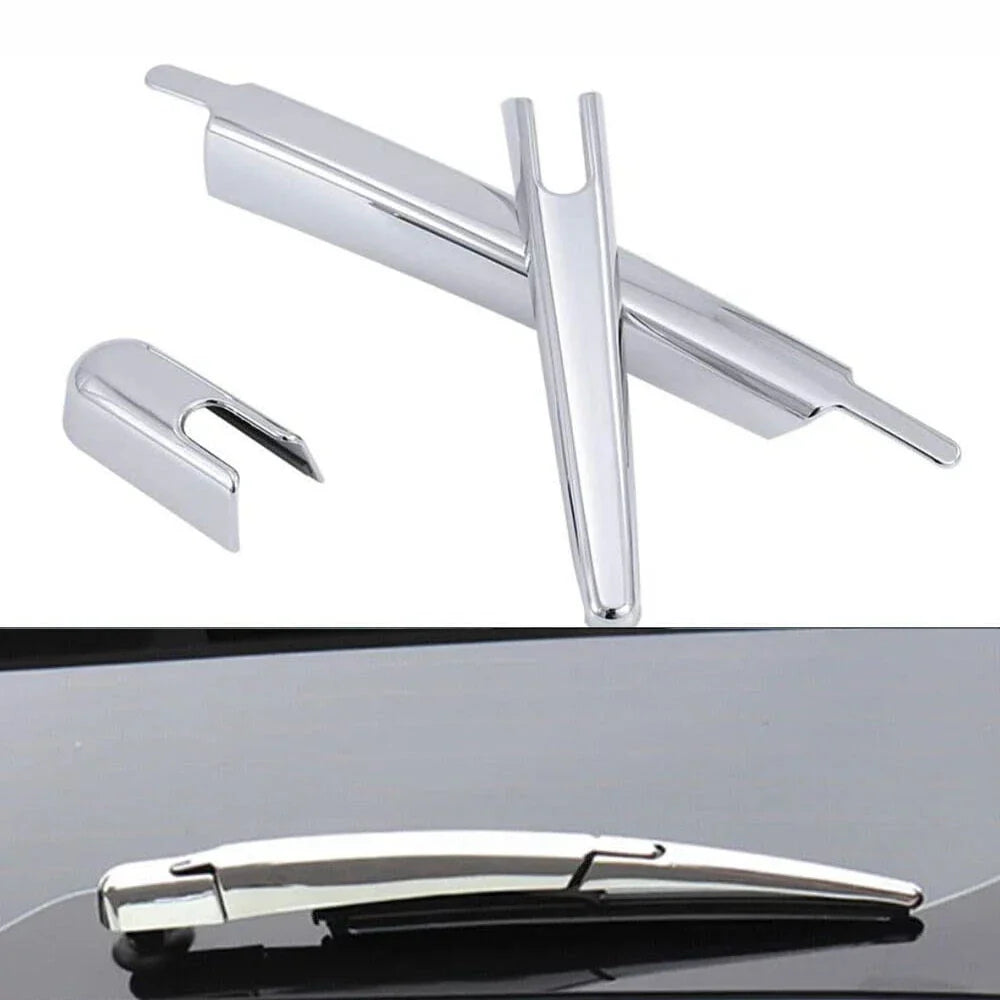 3 x Rear Window Wiper Blade Cover Trim Chrome for Mitsubishi Outlander (2022-24)