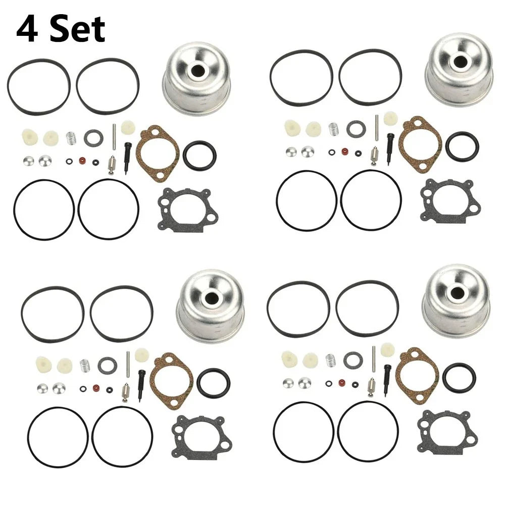 Set of 4 Carburetor Rebuild Kits for B&S 498260 492495 796611 493640