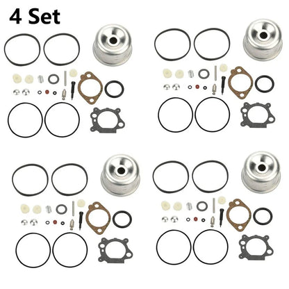 Set of 4 Carburetor Rebuild Kits for B&S 498260 492495 796611 493640