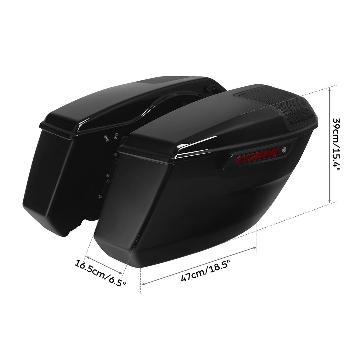 6X9" Speaker Cutout Saddlebags for Harley Touring CVO Street Road Glide (2023–2026)