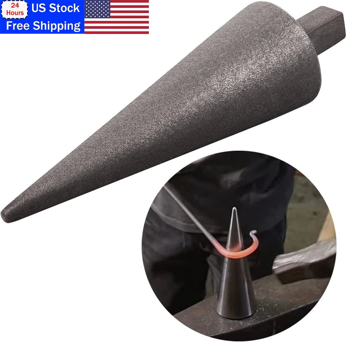 1" Hardy Tool Anvil Mandrel for Blacksmithing