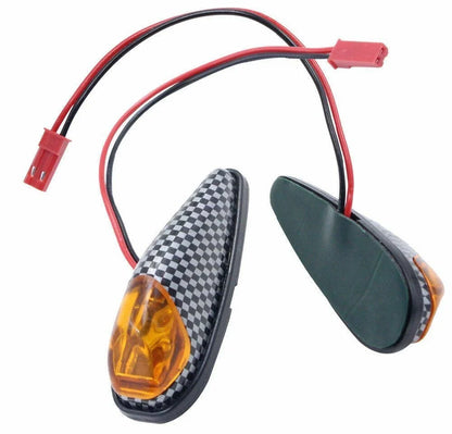 4X Carbon Look Effect Indicators for Yamaha R6 R1 YZF-R125 (2006–2023)