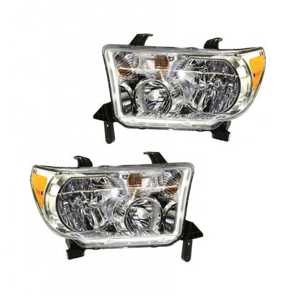 Headlight Assembly Pair for Toyota Tundra (2007–2013) LLX-PAIR-TO2502171C-CL360A70, TO2502171