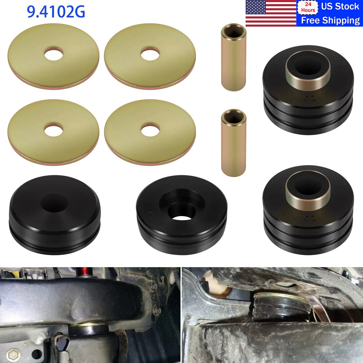 Body Cab Mount Bushing Cushion Kit for Universal Car Frame Street Rod