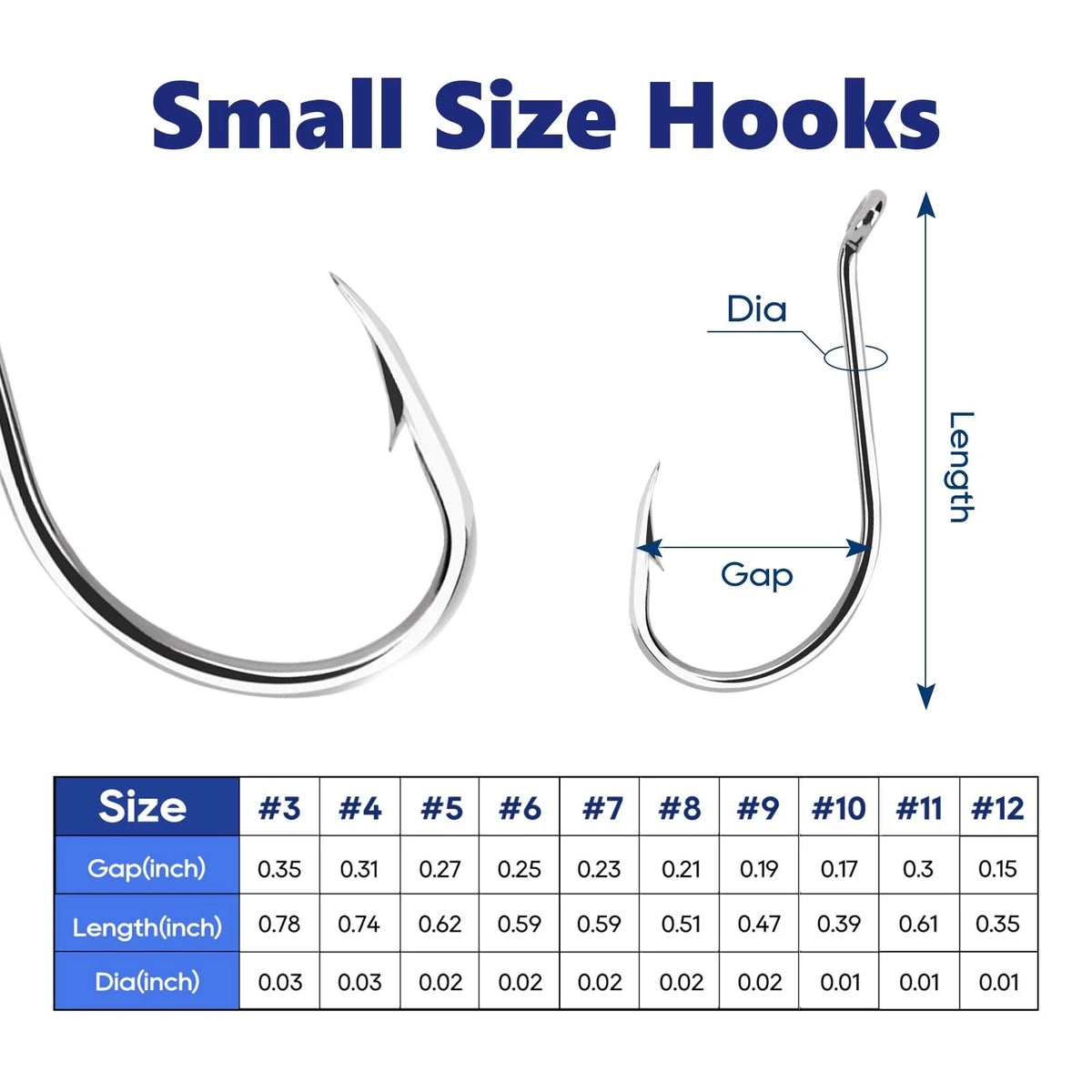 Set of 1000 UCEC Octopus Hooks for Saltwater Freshwater Fishing