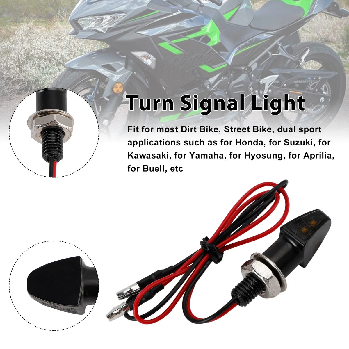 12V LED Turn Signal Indicator Light for Yamaha Motorcycle (Universal)