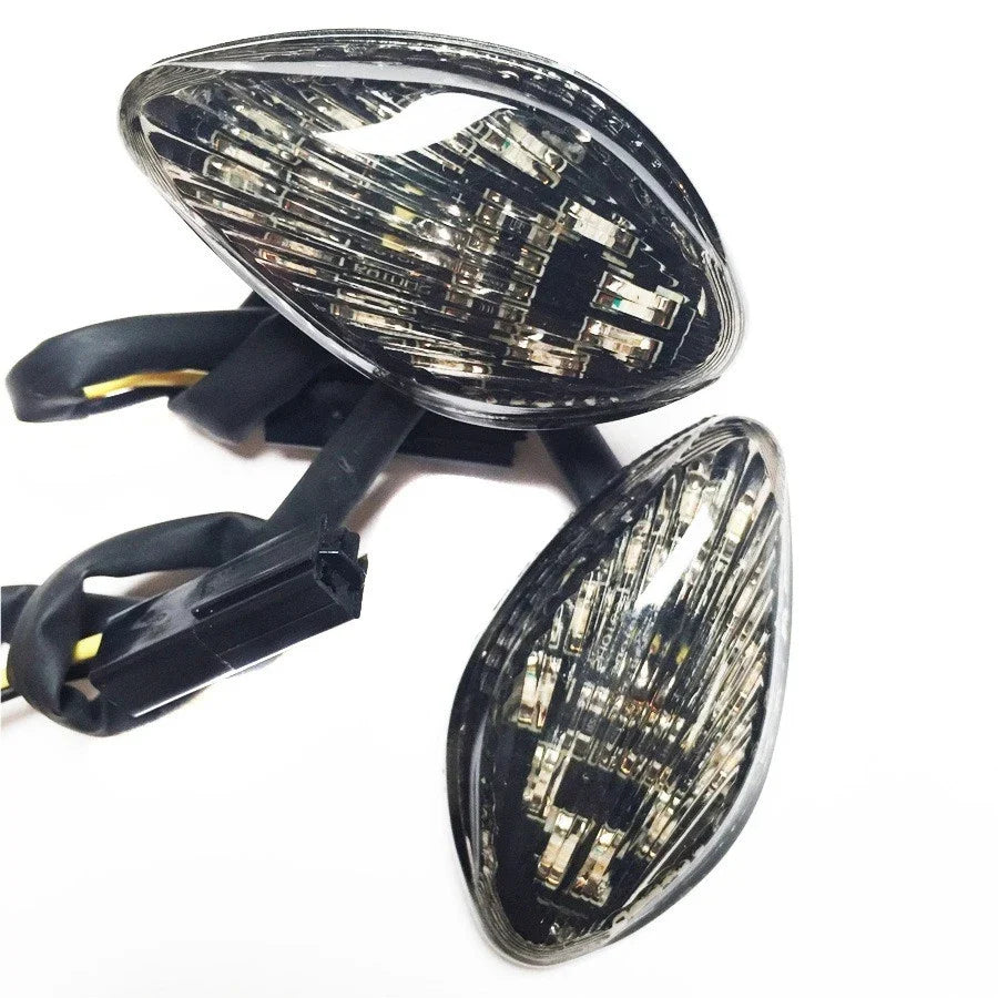 Smoke Flush Mount LED Turn Signals for Honda CBR 600 F4i (2001–2007)