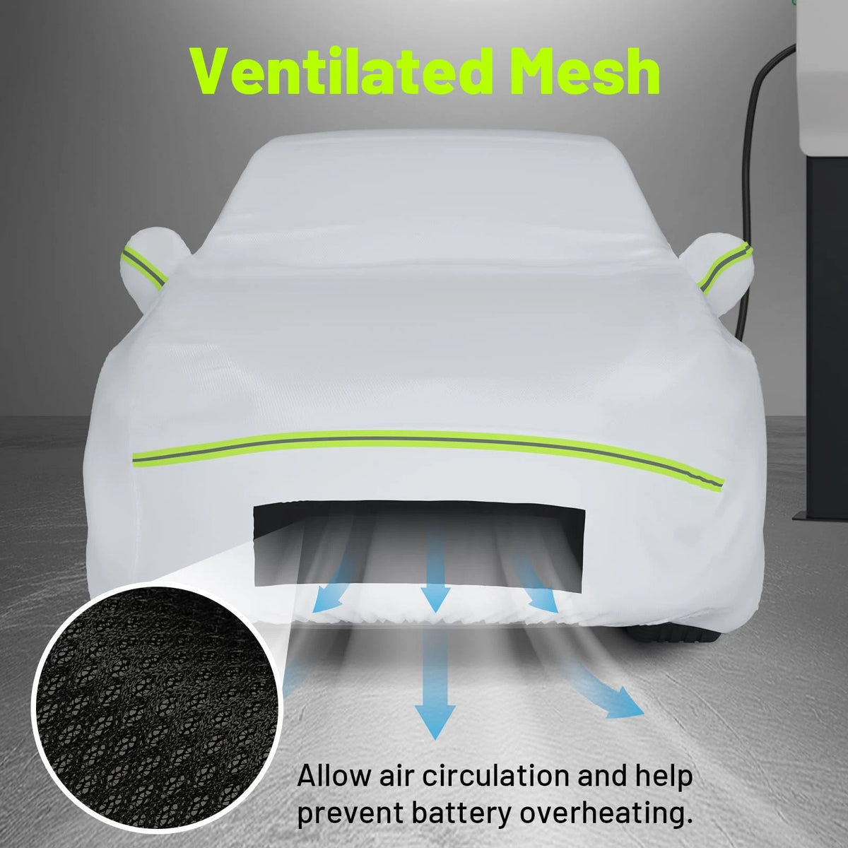 Custom Fit Car Cover for Tesla Model Y (2020–2023) 6 Layers Waterproof All Weather