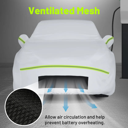 Custom Fit Car Cover for Tesla Model Y (2020–2023) 6 Layers Waterproof All Weather