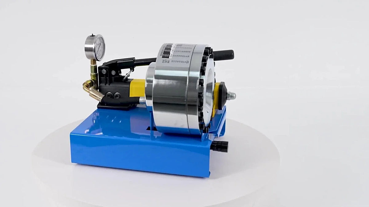 Manual Hydraulic Hose Crimper with 8 Dies for Universal Applications