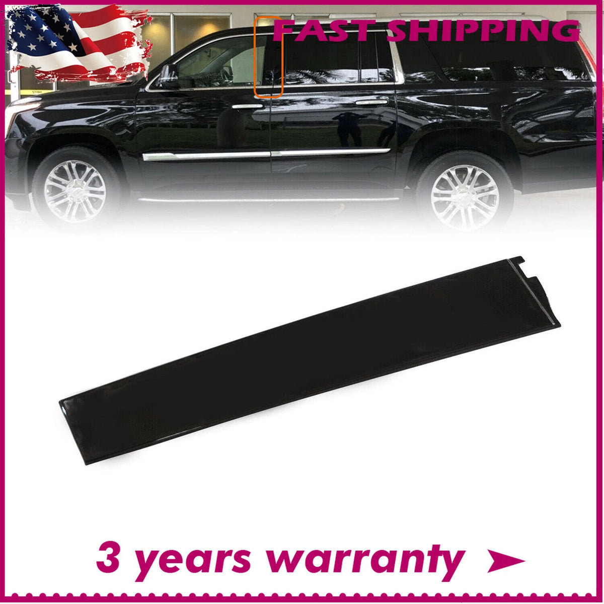 Left Driver Side Door Molding Trim for Cadillac Chevy GMC (2015–2020) 84263144, 926-241