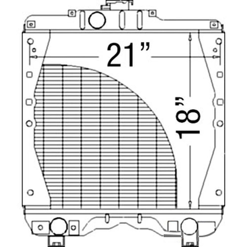Radiator for Case Jx100U Jx80U JX90U