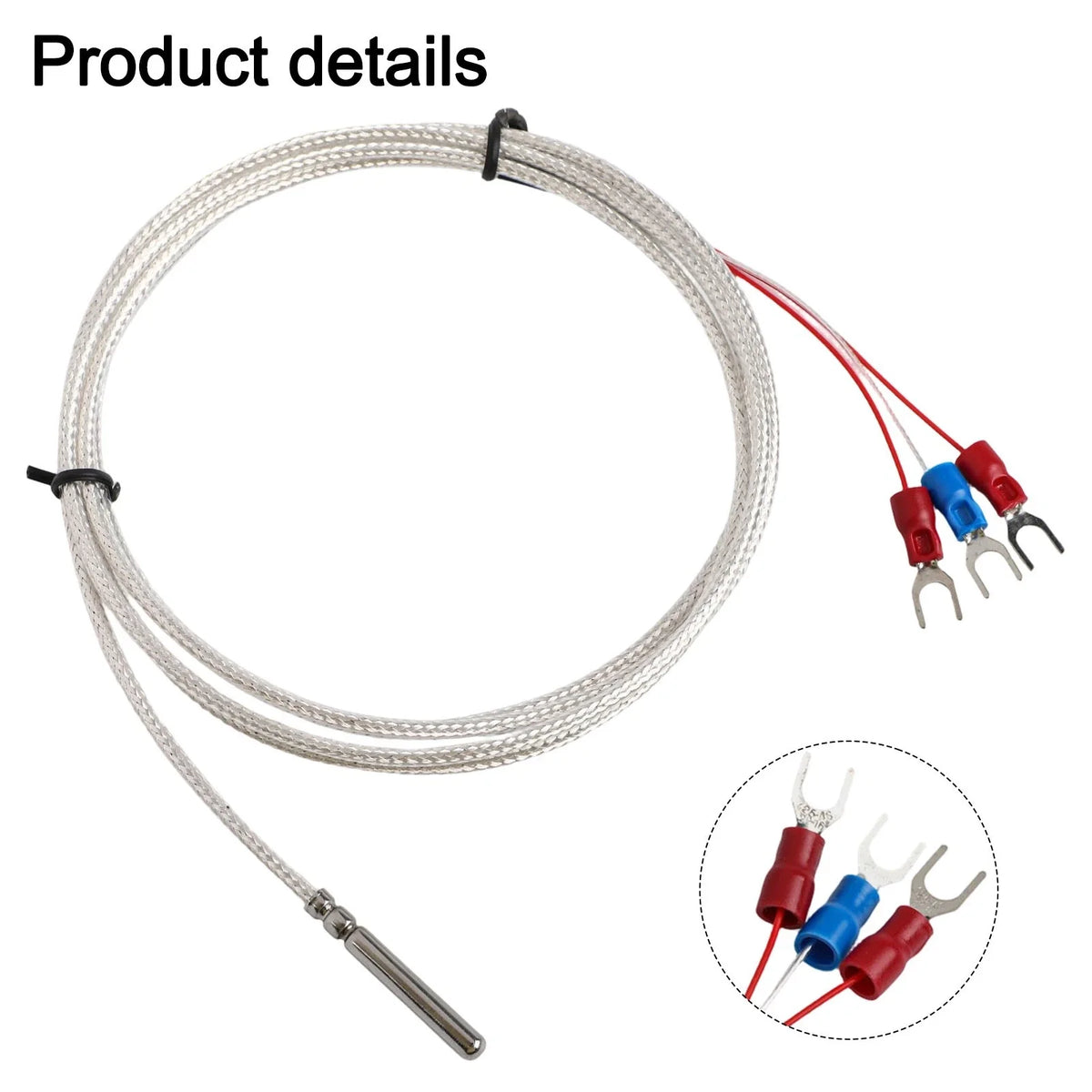 Temperature Probe for Critical Measurements (Stainless Steel, Waterproof)