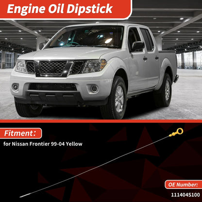 Oil Dipstick No. 111404S100 for Nissan Frontier (1999–2004) Yellow