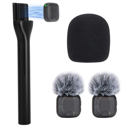 Wireless Microphone Holder for DJI Mic 3 (2023) - Set of 3 Covers, Black