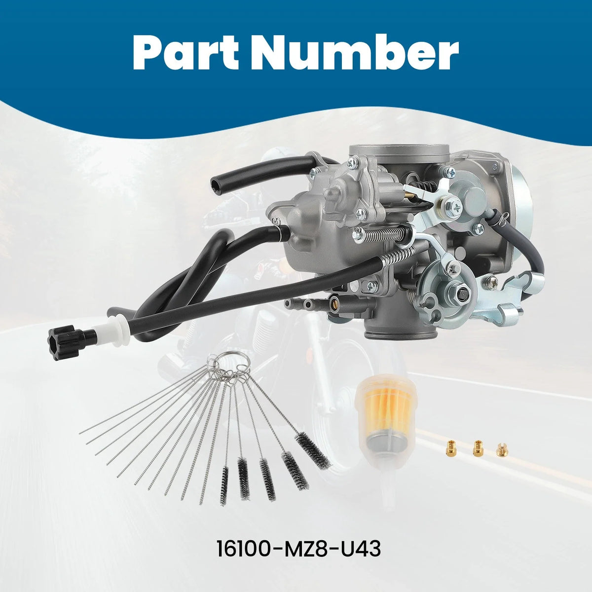 Carburetor 16100-MZ8-U43 for Honda Shadow VLX 600 VT600C VT600CD (1999–2007)