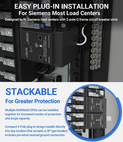 2-Pole Surge Protection Device for Siemens QSPD2A065P