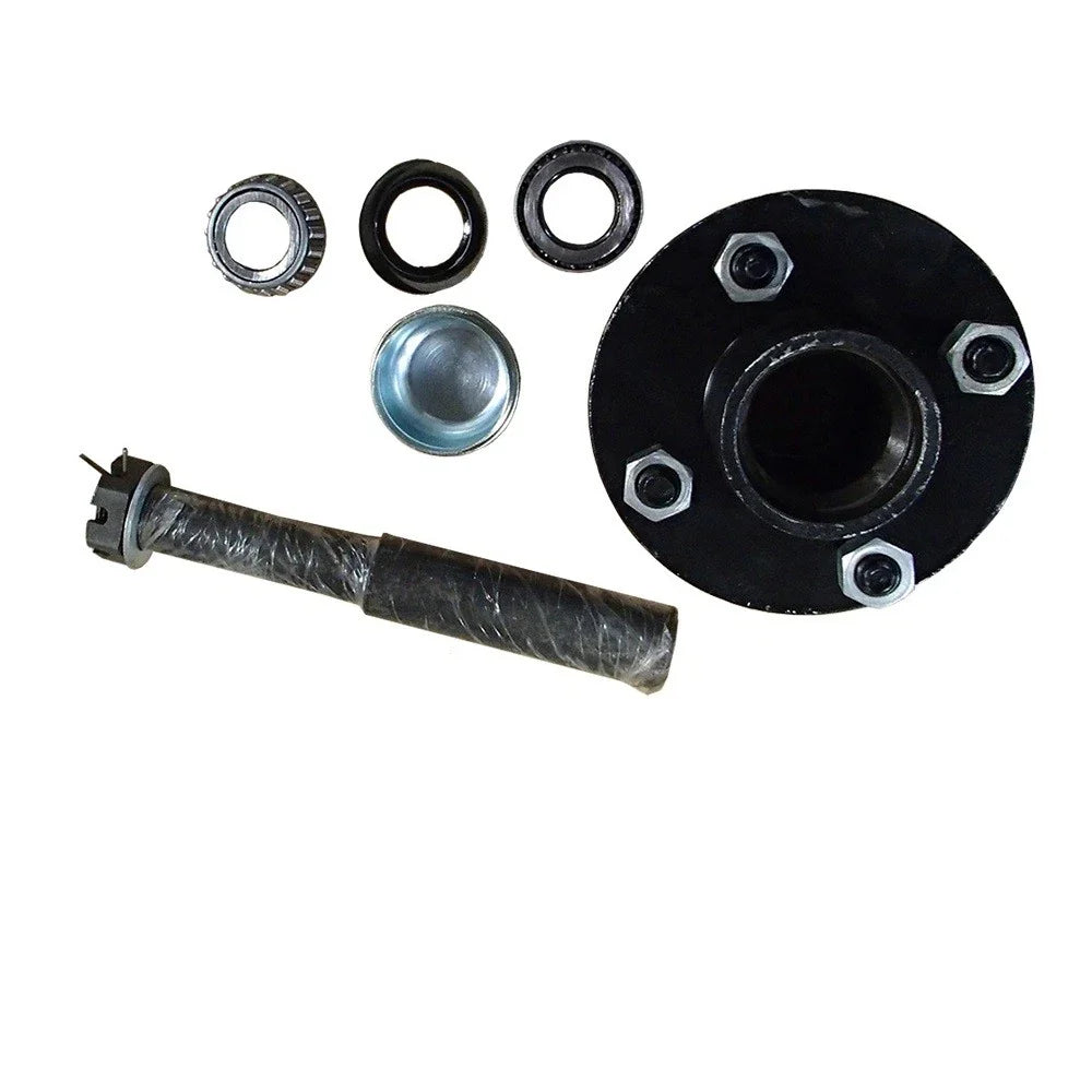 Trailer Axle Kit for 2000 lb (Hub, Spindle, Grease Seal, Dust Cap, Bearings)