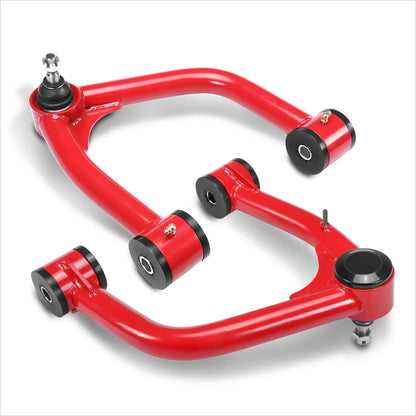 Set of 2 J2 Red 2-4" Lift Front Upper Control Arms for Toyota Sequoia Tundra (2007–2022)