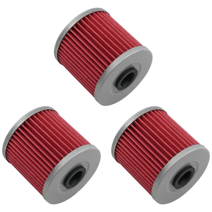 3 Pack Oil Filter for Kawasaki Bayou 250 KLF250 (2003–2011) FL114A1027, 16099004