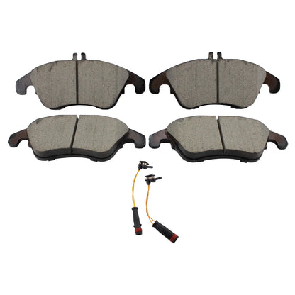 Set of 4 Akebono Euro Ceramic Front Disc Brake Pads for W204 W205 C218 W212 W213