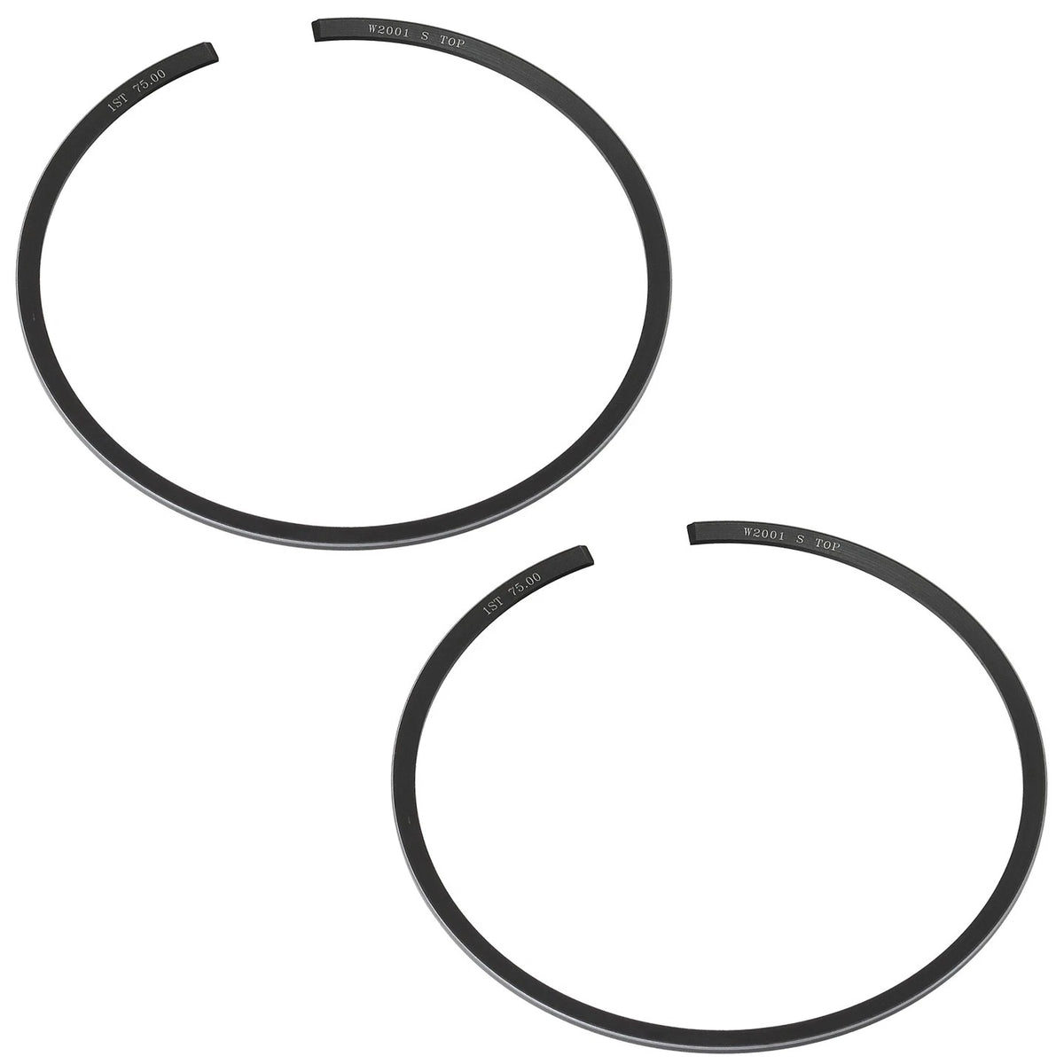 2 Piston Ring Kits for Kawasaki JS SX 550 (1982–1990) NW-20001-2R .020 Over Bore 75.5mm