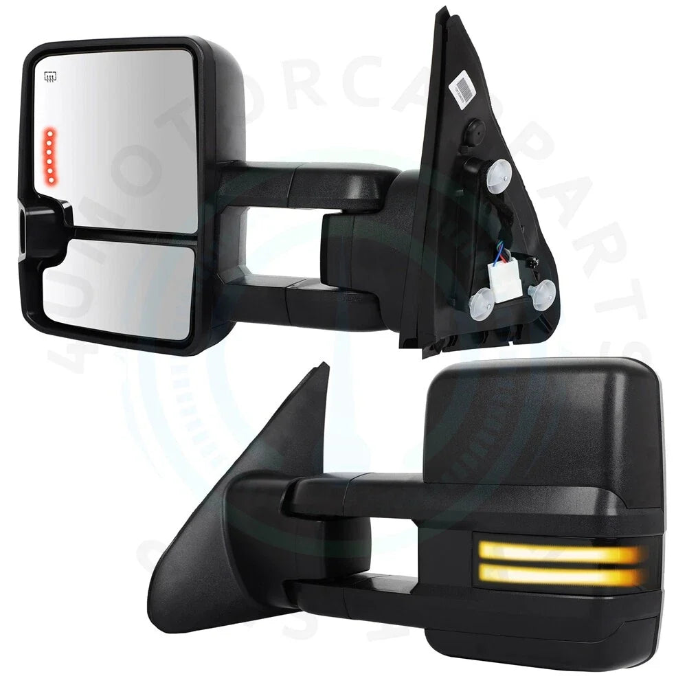 Smoked LED Tow Mirrors for Toyota Tundra (2007–2021)