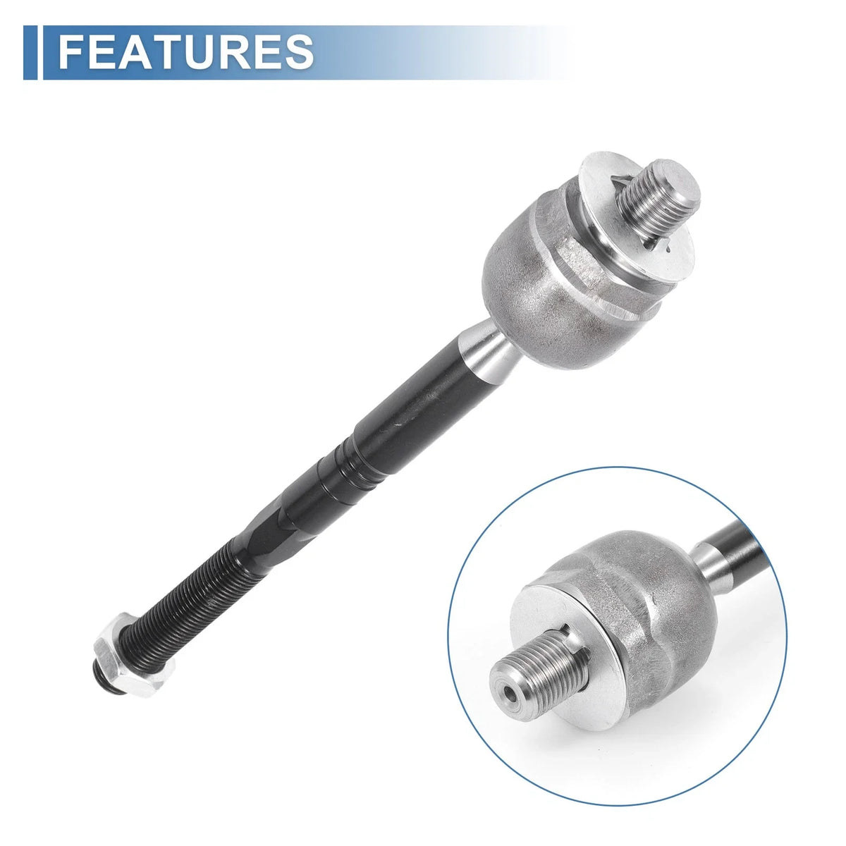 2X Front Inner Tie Rod End Links for Ford Fusion (2013–2020) Lincoln MKZ (2013–2020)