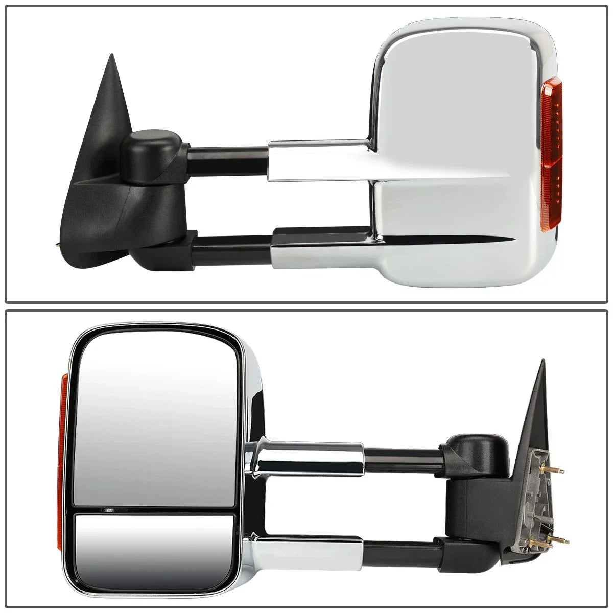 Pair of Chrome LED Tow Mirrors for Silverado/Sierra (2003–2007)
