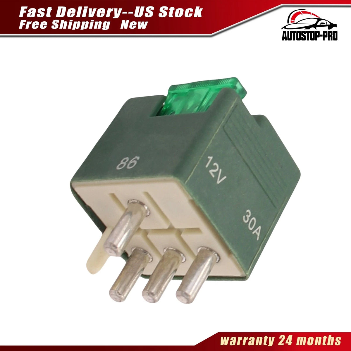 Engine Fuel Pump Relay 2X for Mercedes Benz 190D (1984–1989) 0015429619, V30710038