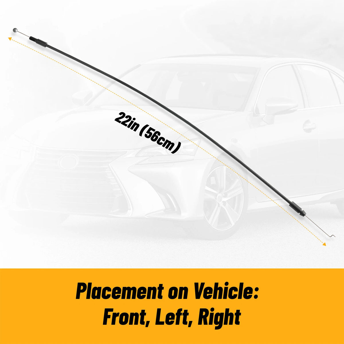 Front & Rear Door Lock Actuator Cable for Lexus GS300 GS400 GS430 (1998–2005)