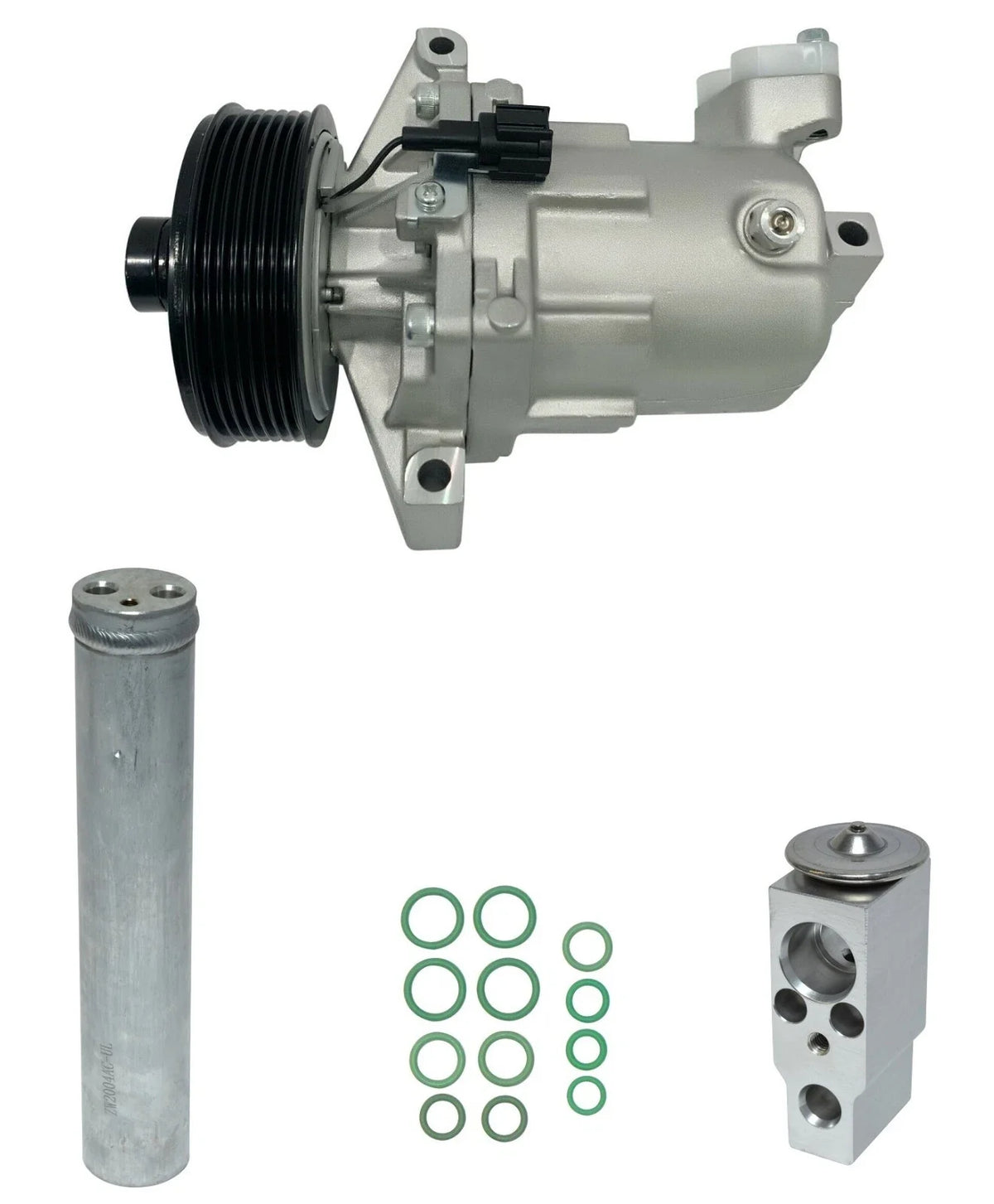 A/C Compressor Kit Replacement for Nissan Versa 1.8L 6-Speed Manual (2010–2010)