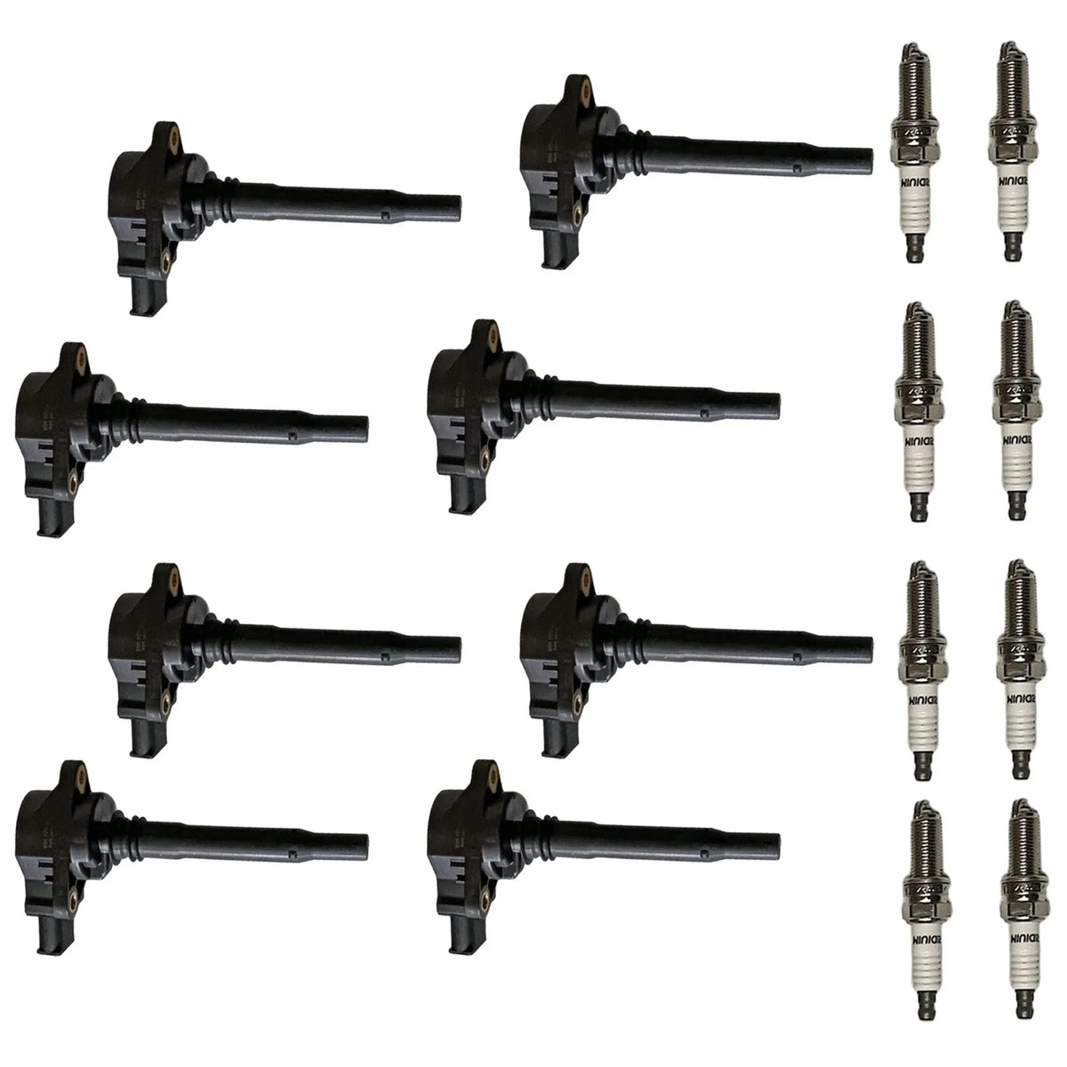 Set of 8 Ignition Coils & Iridium Spark Plugs for Mercedes-Benz E63 AMG (2010–2016)