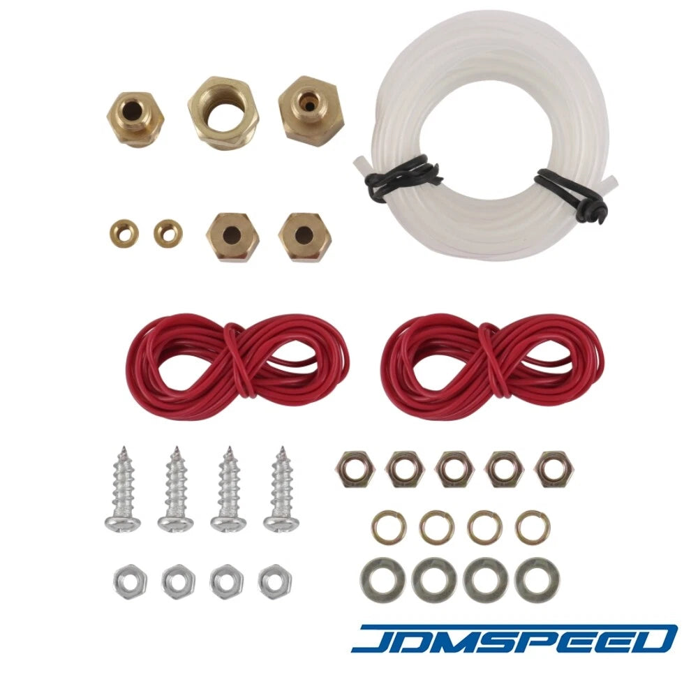 2'' 52mm Mechanical Chrome Triple Gauge Kit for Universal Vehicles