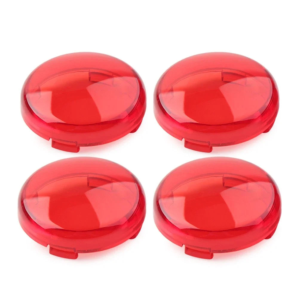 Set of 4 Turn Signal Lens Light Covers for Harley Touring Softail Dyna