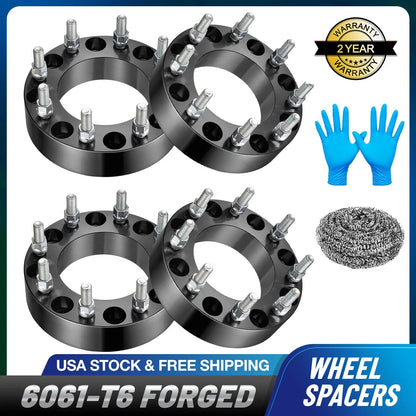 8x180 Wheel Spacers 4x2 in for Chevy Silverado GMC Sierra 2500 3500 HD (2011–2019)