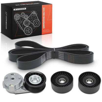 4X Serpentine Belt Drive Component Kit for Dodge Ram 1500 2500 (2003–2008)