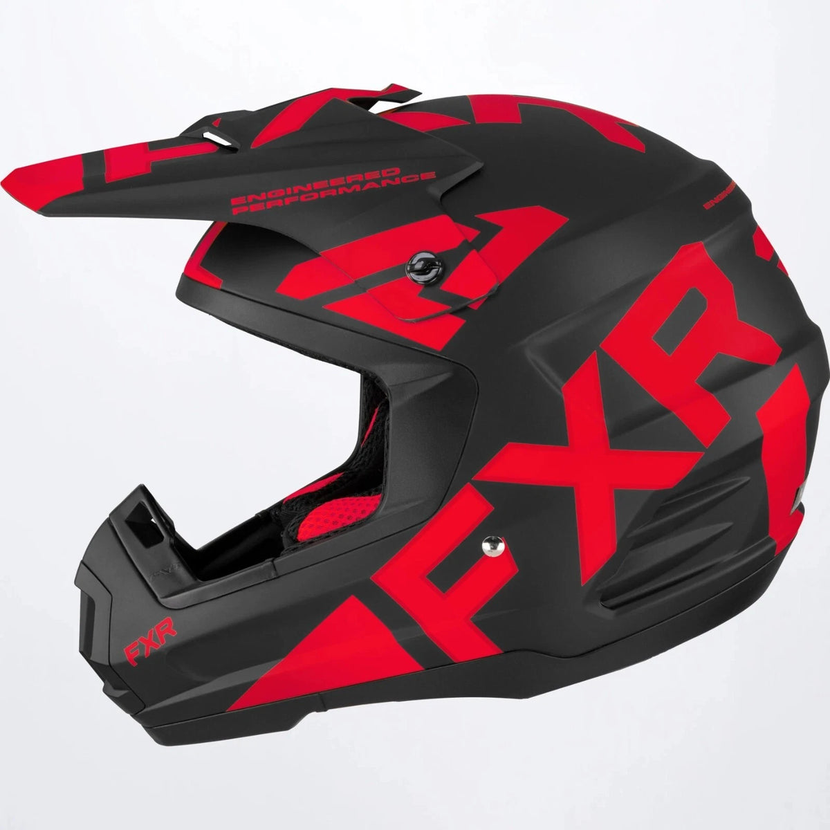 FXR Torque Team Open Snowmobile Helmet Red XL 2XL