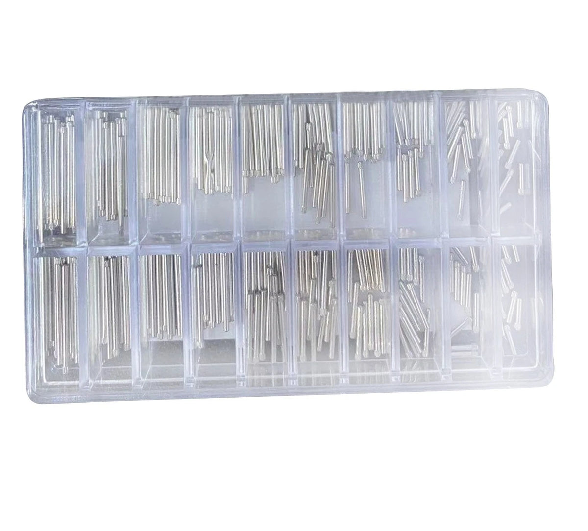 300Pcs 1.3&1.4mm Diameter Watch Spring Bar Link Pin Assortment 8~26mm