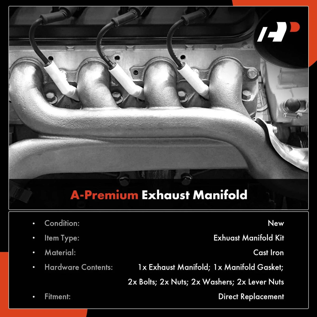 Exhaust Manifold with Gasket for Jeep Grand Cherokee (2009–2010)