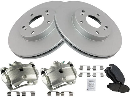 Set of 4 Brake Pads Rotors Calipers for Acura ILX (2014–2015) 21436FPYF