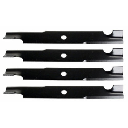 Set of 4 Notched Mower Blades for Scag (18" X 5/8")